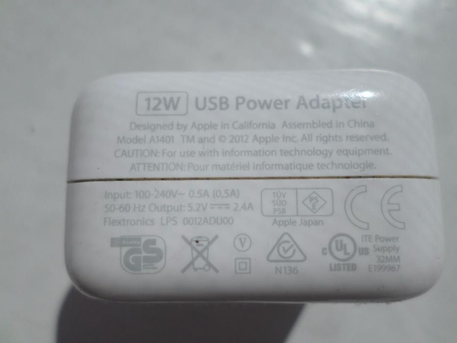 Оригинальная зарядка Apple 12W