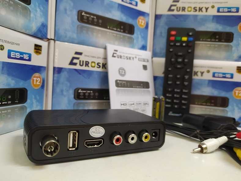 НОВЫЙ приставка Т2 приемник ресивер EuroSky ES-16 YouTube IPTV MeGoGo