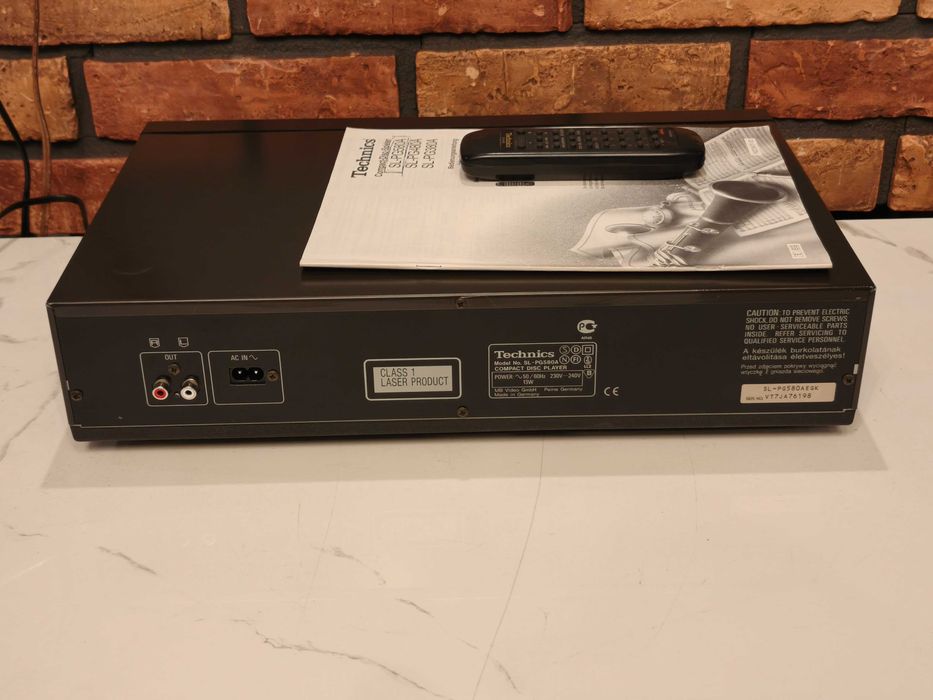 TECHNICS SL-PG580A ! Piękny ODTWARZACZ CD ! ORG Instrukcja ! Pilot