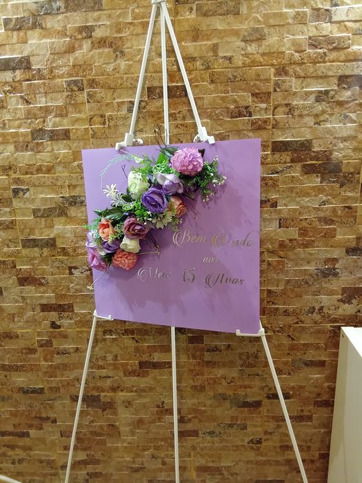 Casamento/Aniversário 15 Anos/Placa Bem vindos