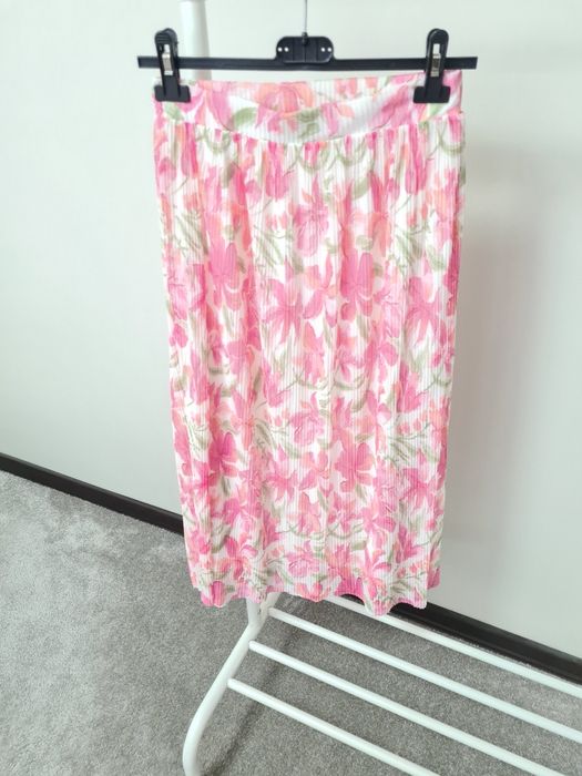 Spódniczka midi kwiaty S