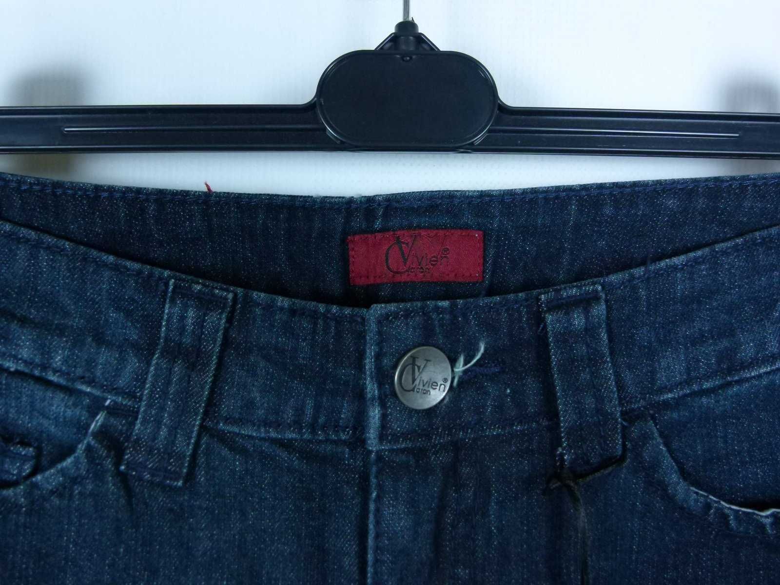 Vivien Caron proste spodnie jeans - 12S / 38 z metką