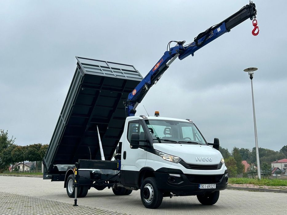 Iveco DAILY 72-180 3.0 HPI 180KM * HDS PM 6.5 * 2800 Udźwig * 82 Tyś km* Wywrotka 3 Stronna *Blokada Mostu!