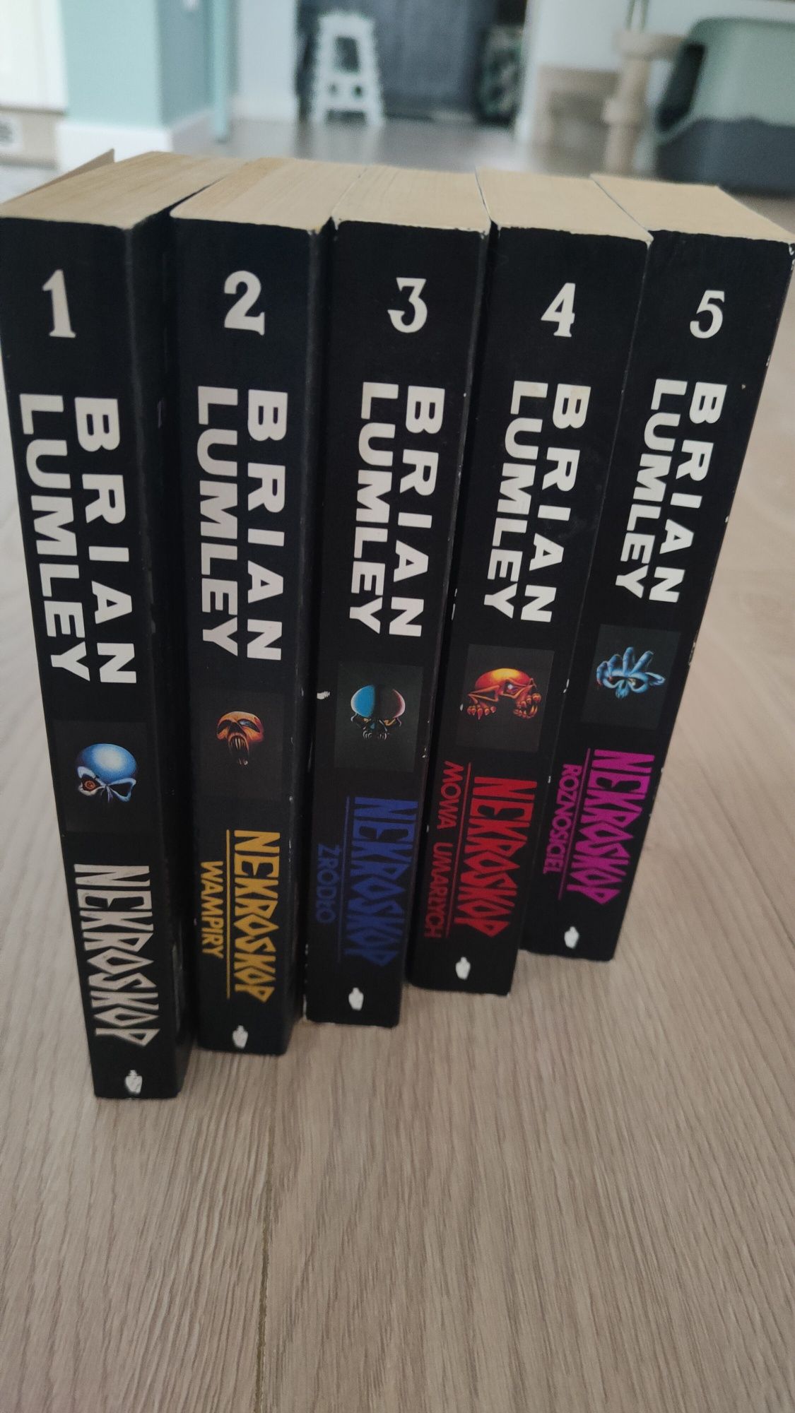 Brian Lumley Nekroskop 1-5 Phantom Press super stan pierwsze wydanie