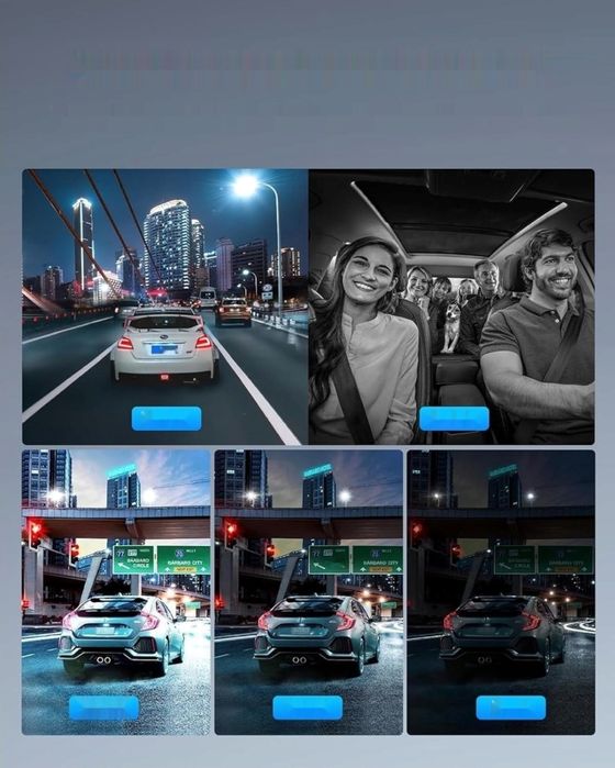 Kamerka samochodowa Rhorawill 4 Obiektywowy Wideorejestrator