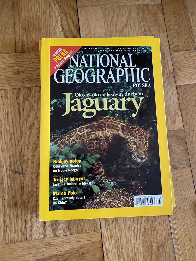 National Geographic Polska 2001 - 8 sztuk