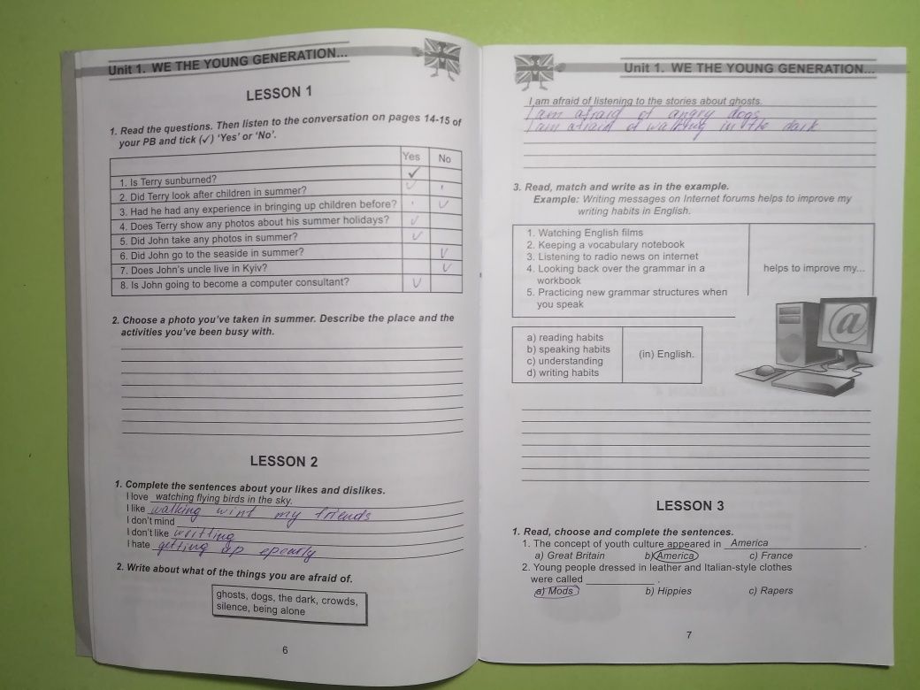 English, англійська мова 2 клас, 9 клас. Карп'юк, Workbook