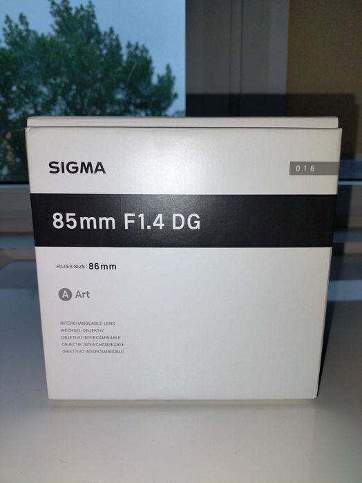 Obiektyw Sigma Art 85 mm F1.4 DG HSM / Canon