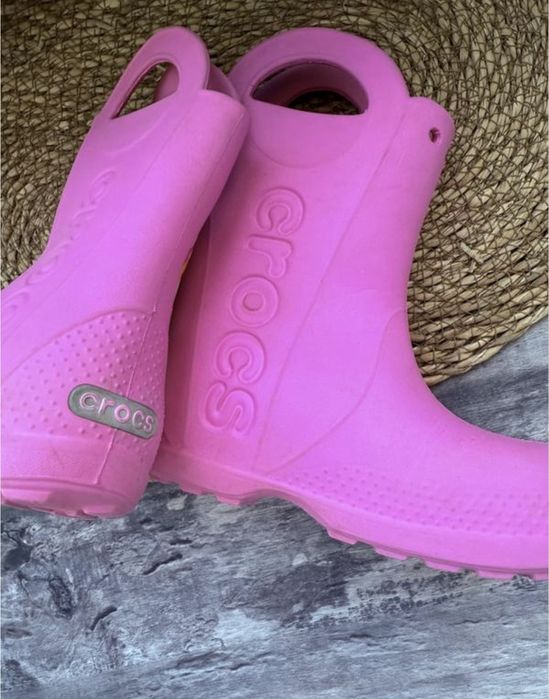 Резиновые сапожки на девочку Crocs C11