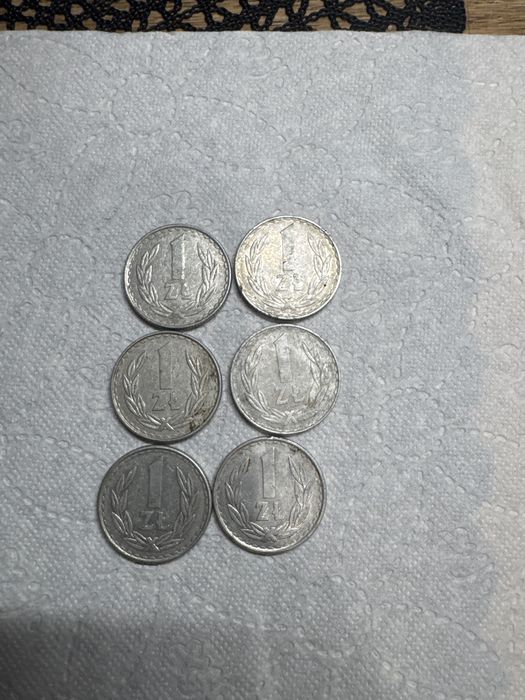 1 zl, 50 gr, 20 gr z czasów PRL