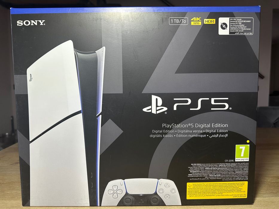 PlayStation 5 Slim Digital Edition (PS5) 1TB, D-Chassis, White