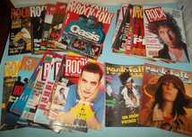 ROCK & FOLK - Lote com 56 Revistas dos anos 70/80/90.