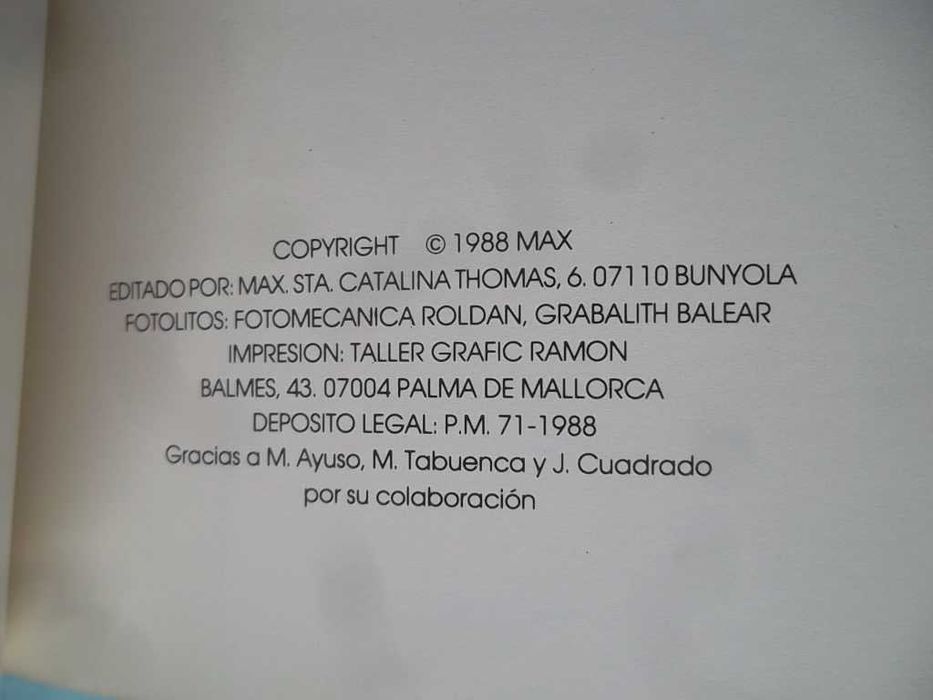 MAX - Artbook com obras inéditas, com desenho e dedicatória do autor.