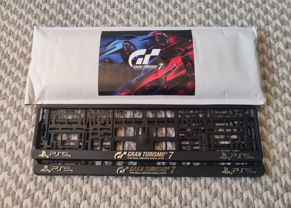 Oryginalne ramki tablic rej. Gran Turismo 7 PlayStation 5 # PS5