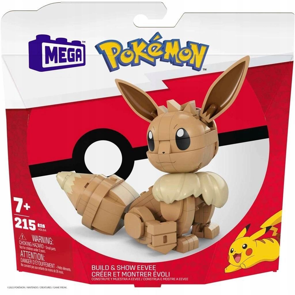 Mega Pokemon - Evee Średni Hdl84, Mattel