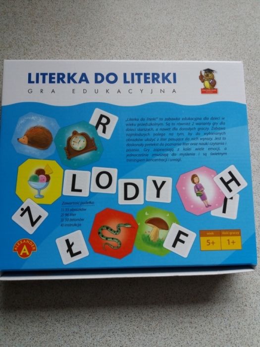 Literka do literki, gra edukacyjna, Alexander