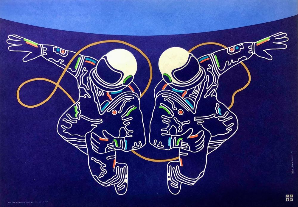 Polska Szkoła Plakatu Lech Majewski plakat prl Kosmos Daft Punk