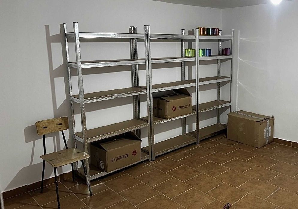 Regał Magazynowy Sklepowy Metalowy 180x90x40cm 5 Półek 875kg Do Garażu