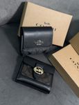 Кошелек кожаный coach кожа женский картхолдер женский