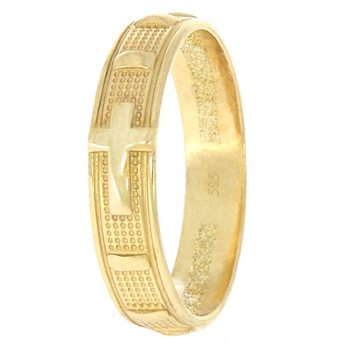 Złoty różaniec obrączka różańcowa dziesiątek złoto 585 ZRP04 r.15