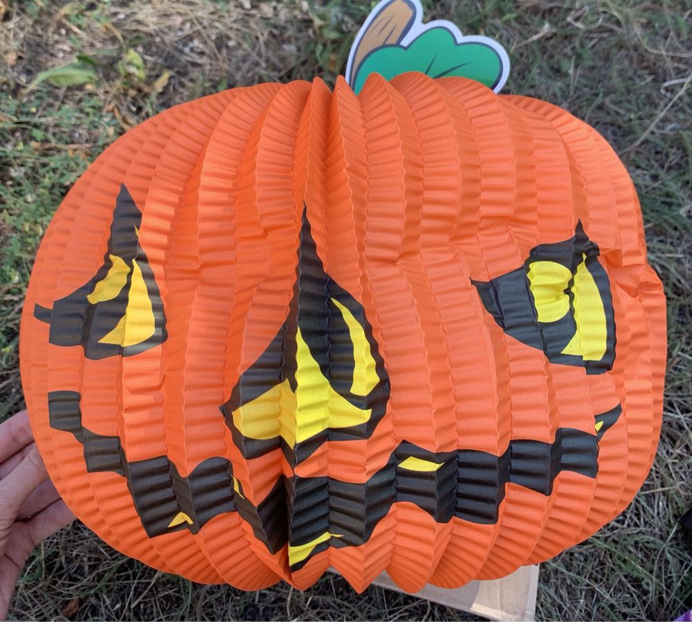 Бумажный декор тыква Halloween