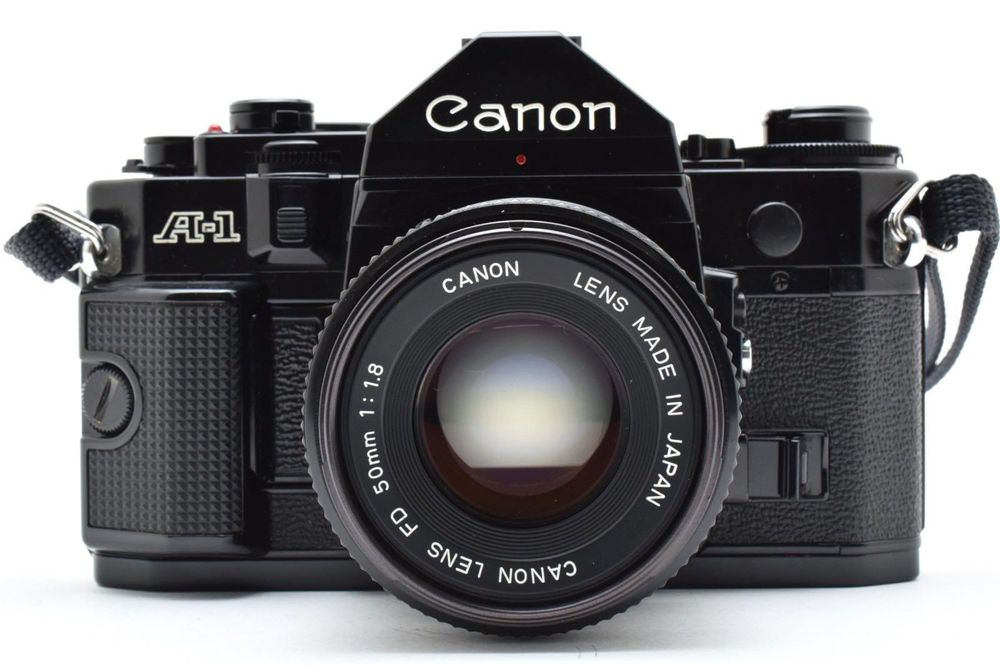 Canon A-1 + Canon nFD 50mm f/1.8 – piękny zestaw vintage