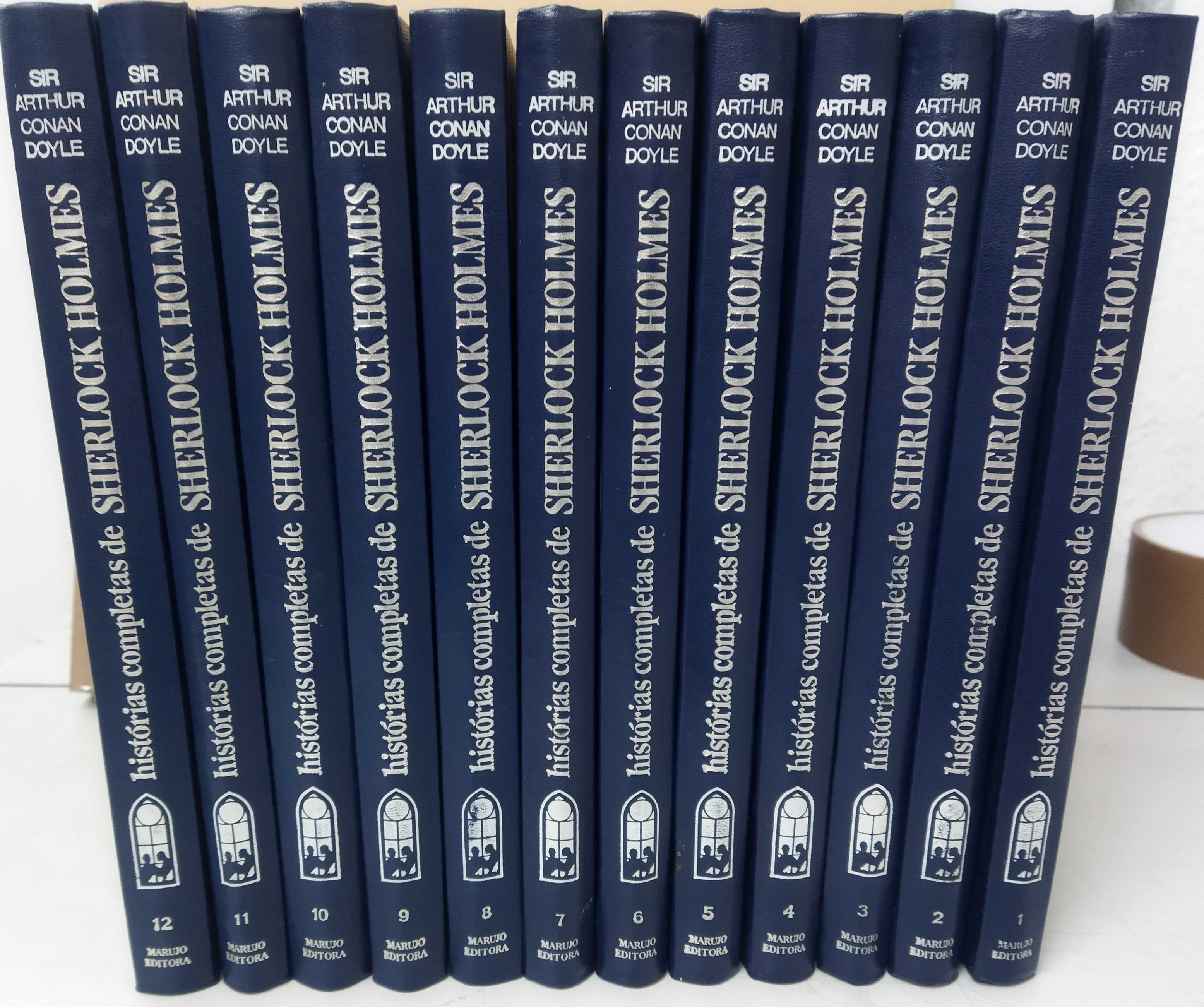SHERLOCK HOLMES. Coleção completa 12 Volumes. Marujo. Editora