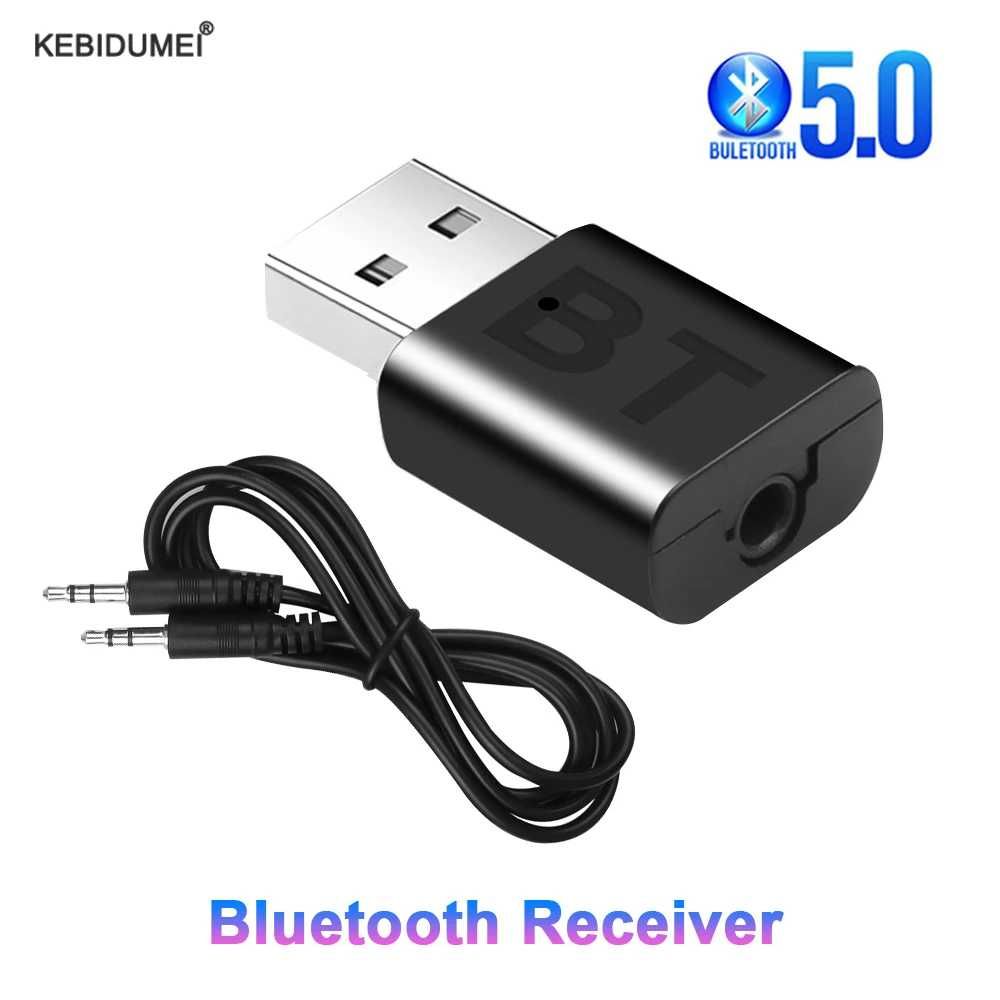 NOVO! Adaptador USB Bluetooth C/ Jack 3,5 Audio - Música S/ Fios