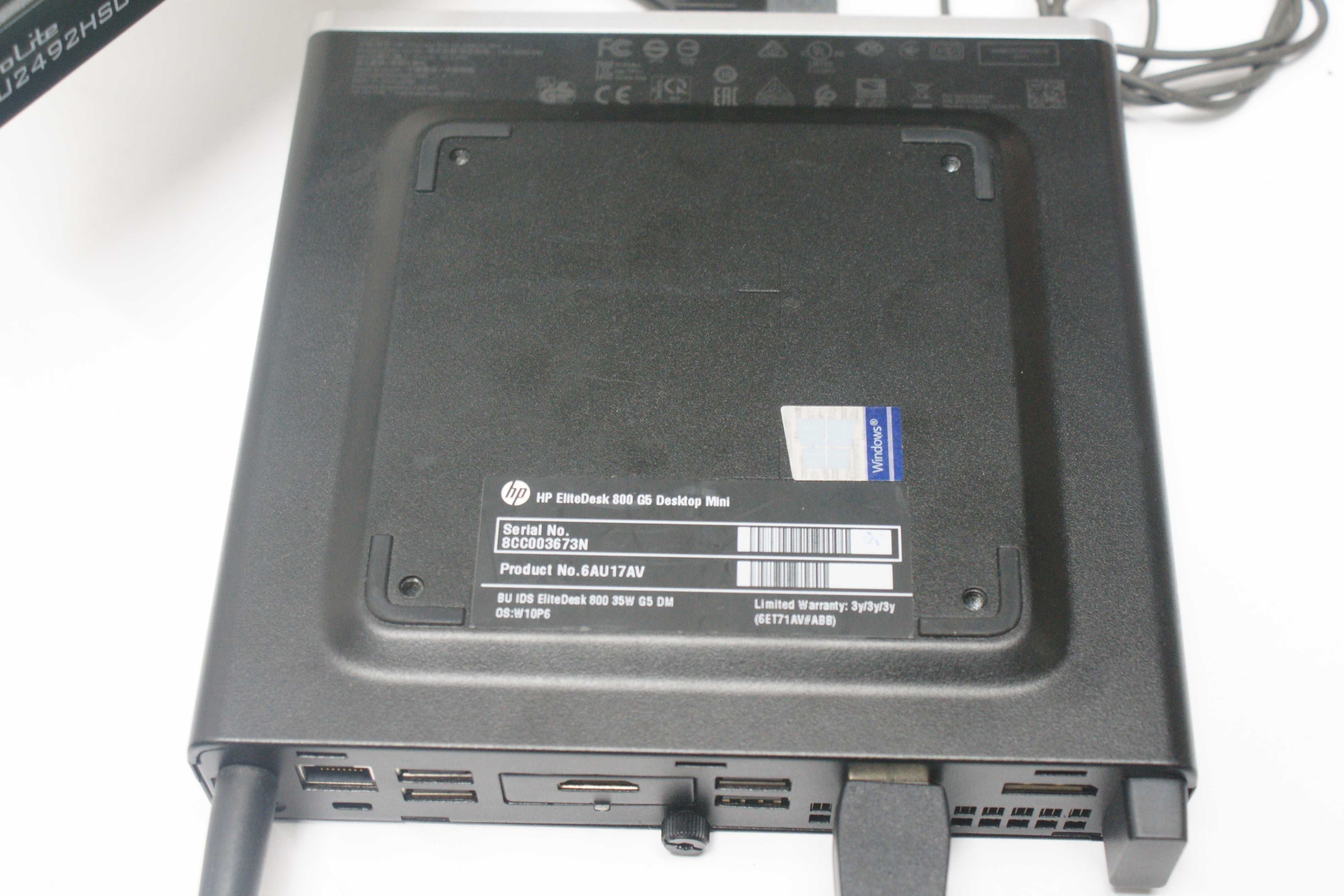 Komputer HP Elitedesk 800 G5 Windows 11 + Monitor IIYAMA XU2492HSU 24'
