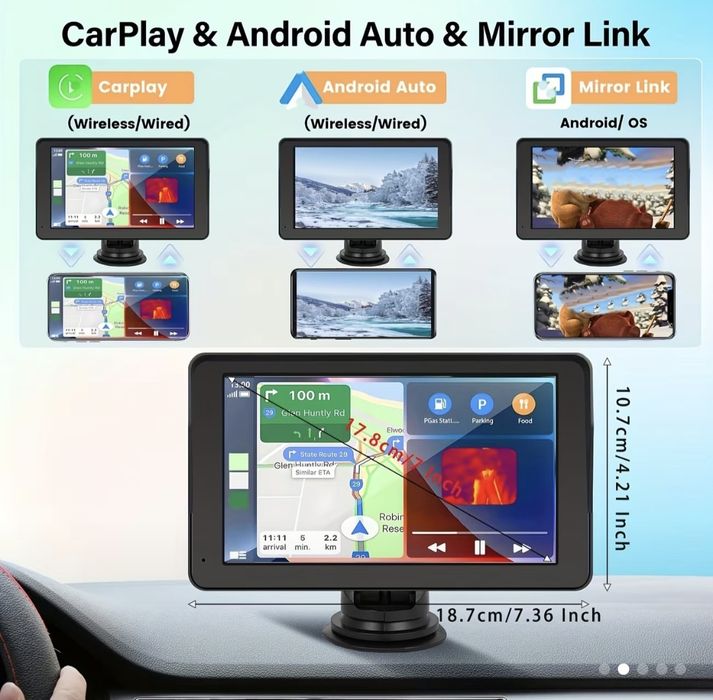 Nawigacja samochodowa CarPlay Android Auto kamera NOWA! SUPER PREZENT
