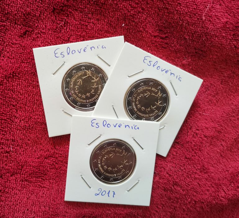 Moeda UNC 2€, comemorativa Eslovénia 2017