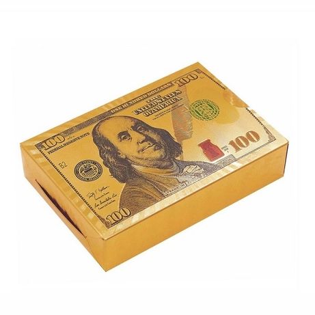 Карти гральні Gold Dollar золотистий пластикові 54 листа товщина 0,28
