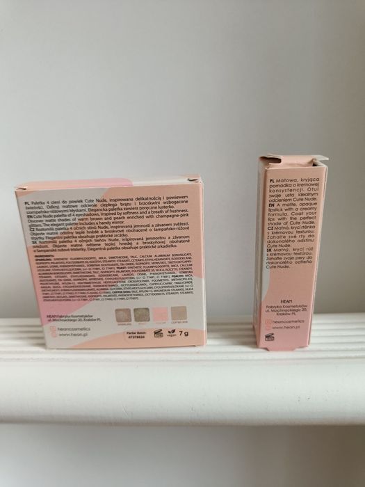 Hean Cute Nude paleta cieni i pomadka zestaw