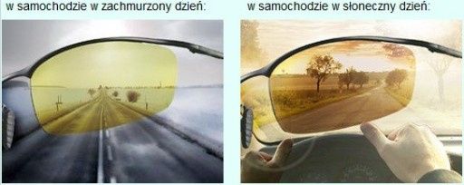 Okulary JAZDY nocą we mgle w deszczu żółte do samochodu