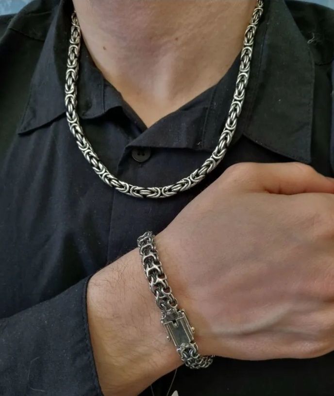 ЛИСИЙ  ХВОСТ Серебряная  цепочка . Вес 85 грамм / 55см  925пр  Новая