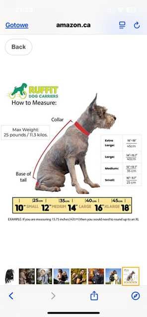 Plecak Transporter dla psów Ruffit Dog Carriers "L"