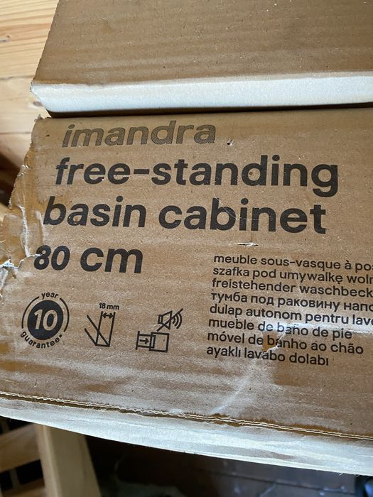 Nowa szafka pod umywalke stojaca 80 cm imandra toupe kaszmir