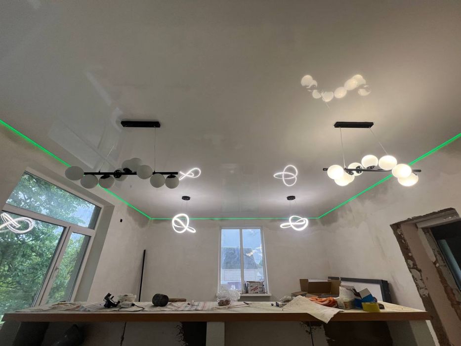 Натяжні стелі, натяжные потолки