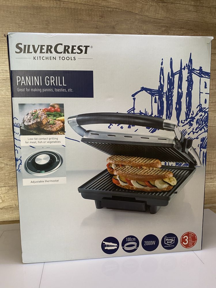 Grill Silver Crest Pannini  Grill 2000