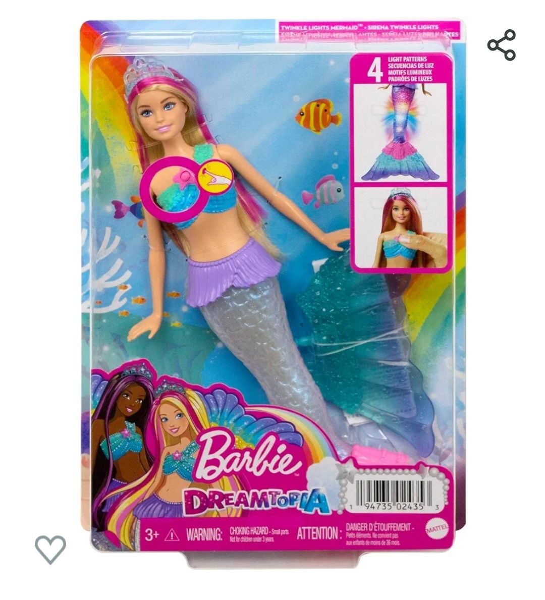 Barbie Mermaid Dreamtopia Барбі Русалка