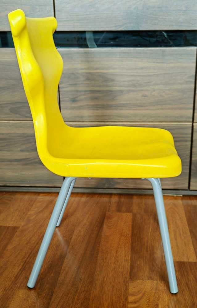 Krzesełko dziciece żółte dobrekrzesło nr 3