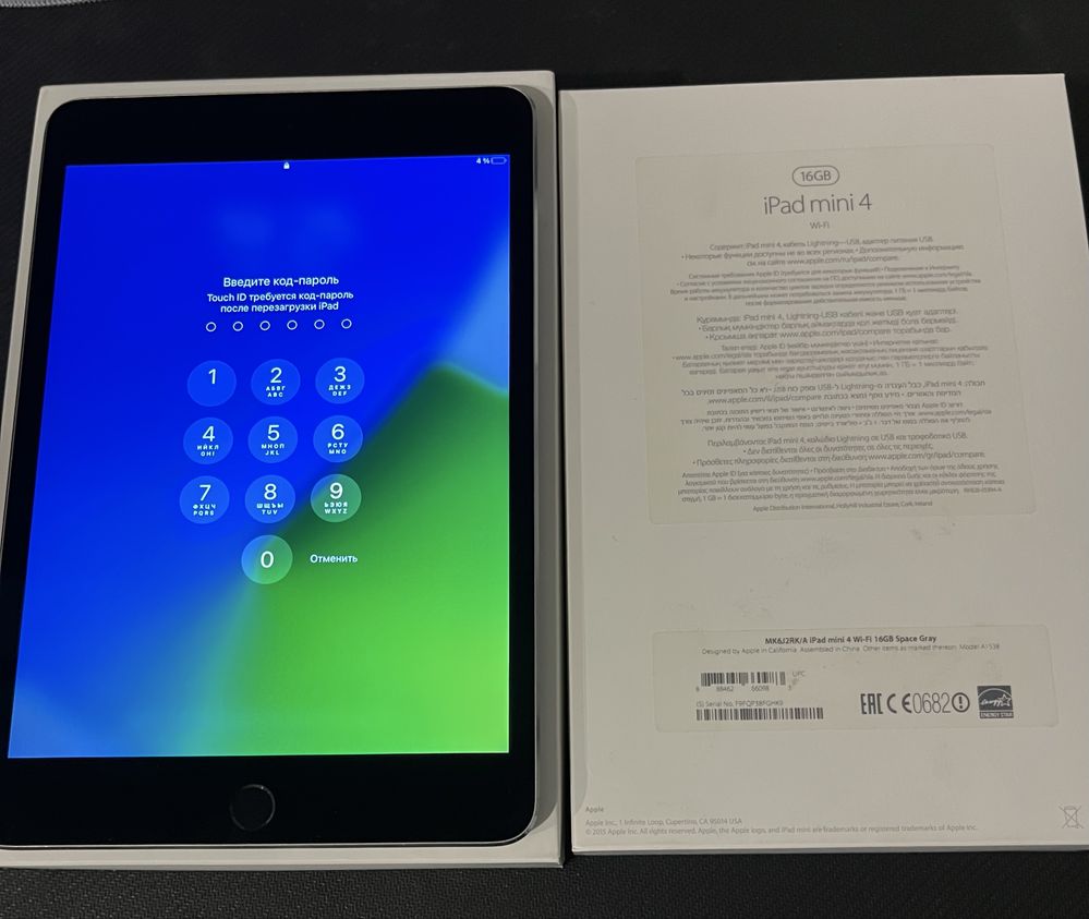 IPad mini 4 на 16 gb