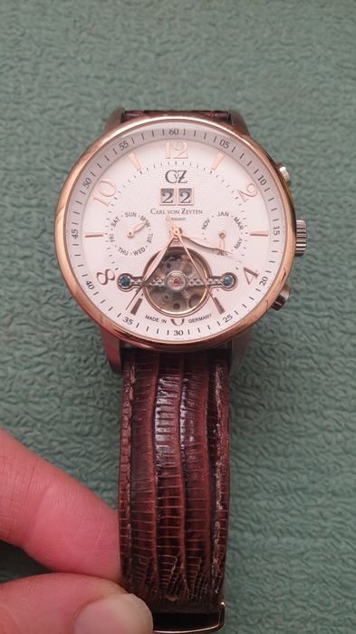 Carl von Zeyten Automatik-Herrenuhr – Open Heart – Made in Germany