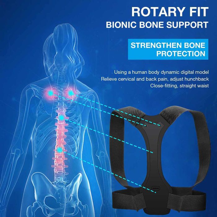 Cinta de Correção Coluna Costas Corcunda - homem e mulher