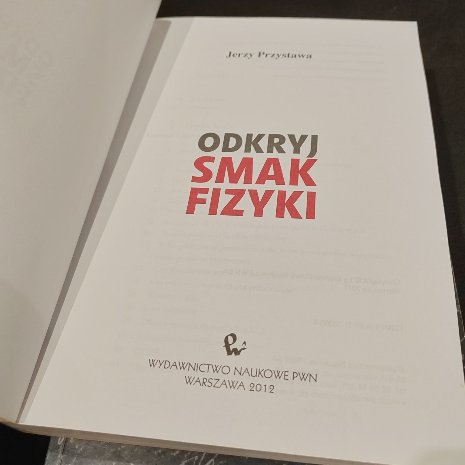 Odkryj smak fizyki Jerzy Przystawa