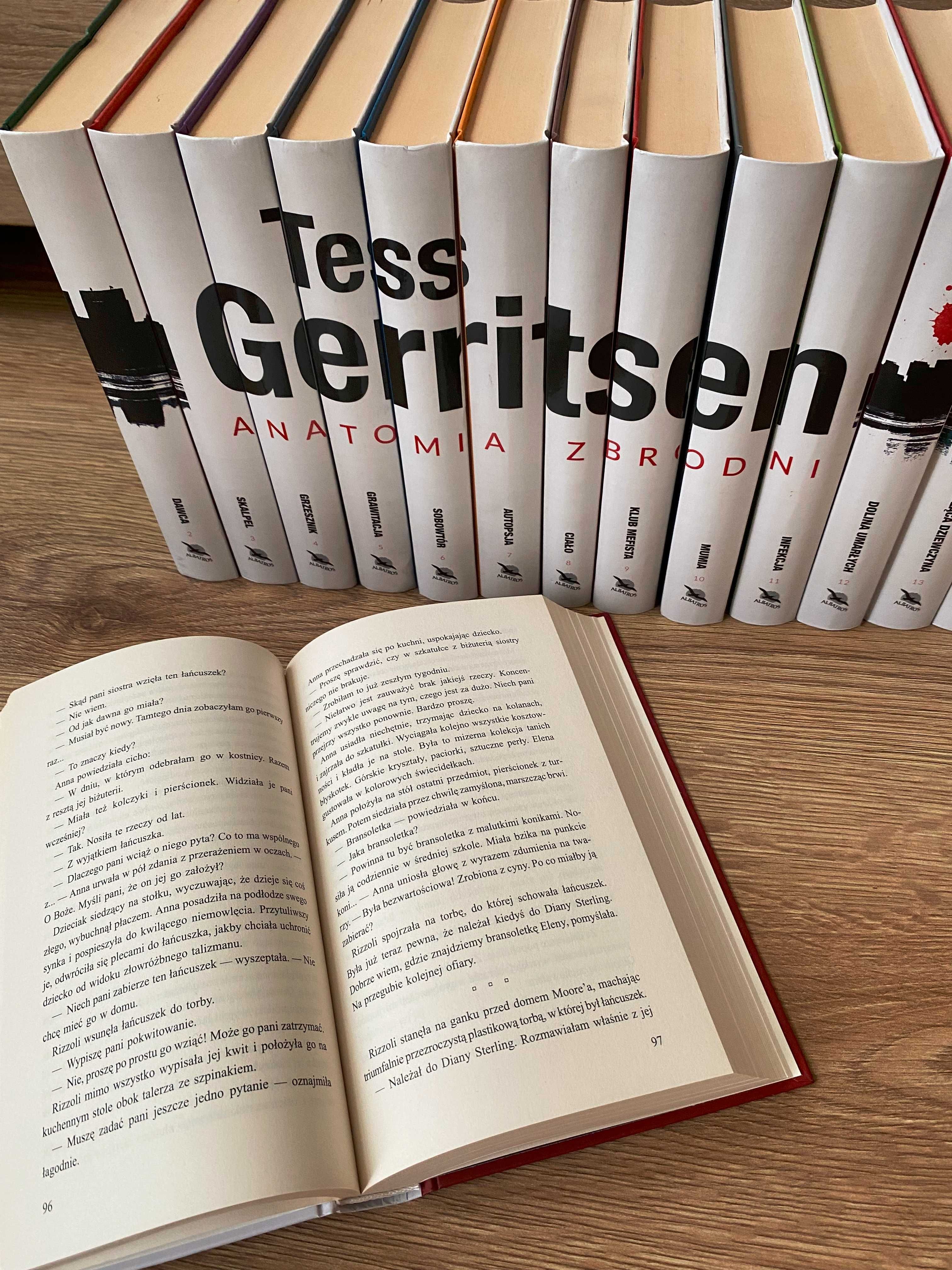 Tess Gerritsen Anatomia zbrodni komplet 18 tomów