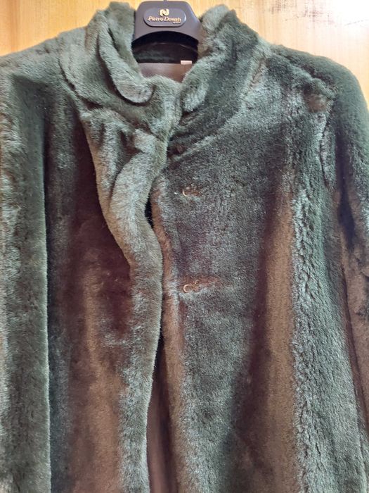 Casaco de Pele Verde