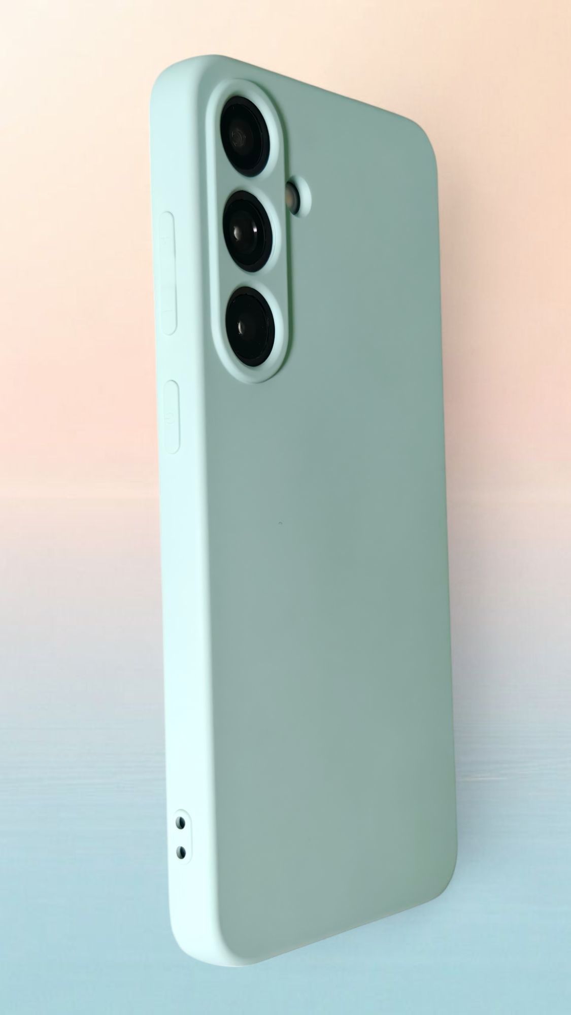 Etui case silikonowe miętowy Samsung s25 plus i s24 plus