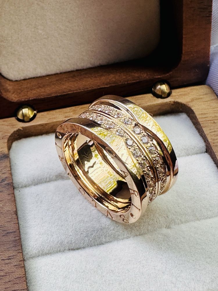 Золотое кольцо bvlgari 585