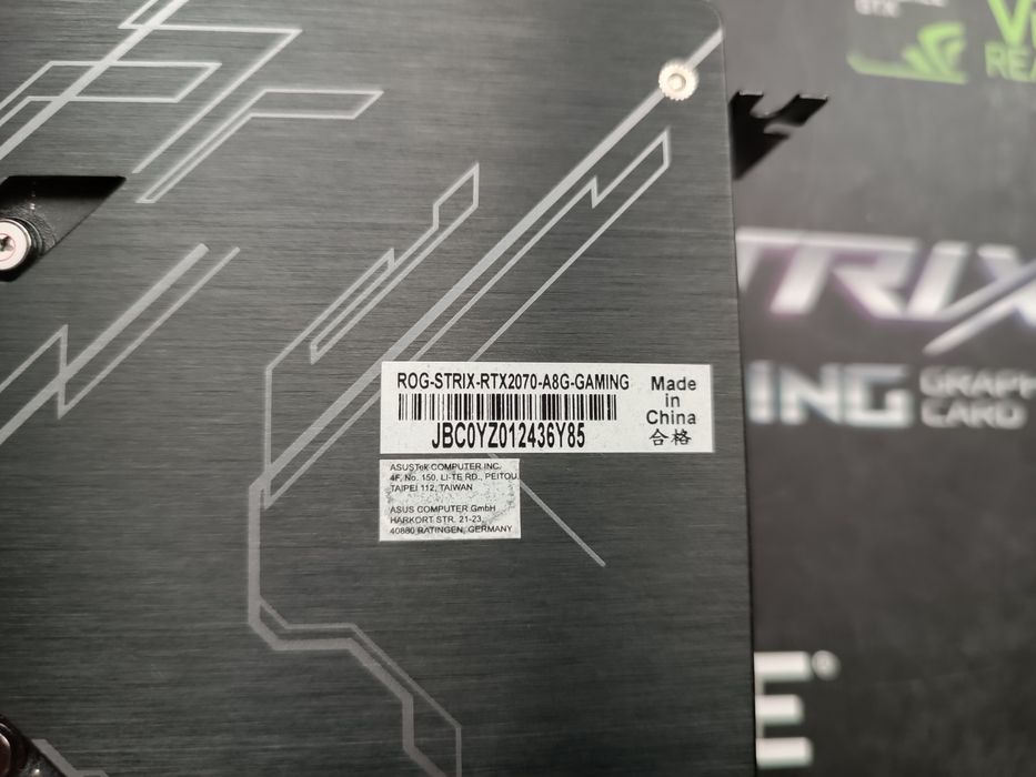 видеокарта rtx 2070 asus rog strix